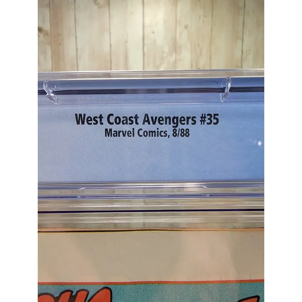 West Coast Avengers #35 (1988) CGC 8.5 NM/MT White Milgrom Iconic Doom Cover HTF
